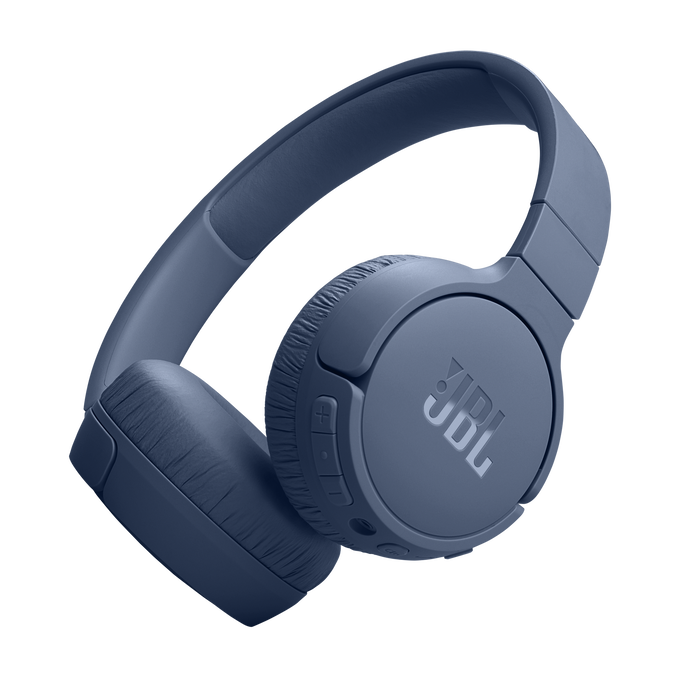 Image of JBL Tune 670NC On-Ear Noise-Cancelling Headphones – Blue | JBLT670NCBLU