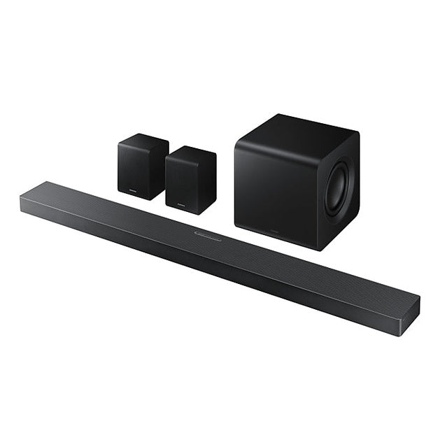 Image of Samsung QS750F Q‑Series 5.1.2‑Channel Soundbar with Subwoofer & Rear Speakers | HW‑QS750F/XU
