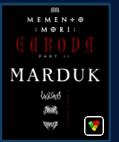 MARDUK + Valkyrja, Impalement, Undead MEMENTO MORI EUROPA Part II