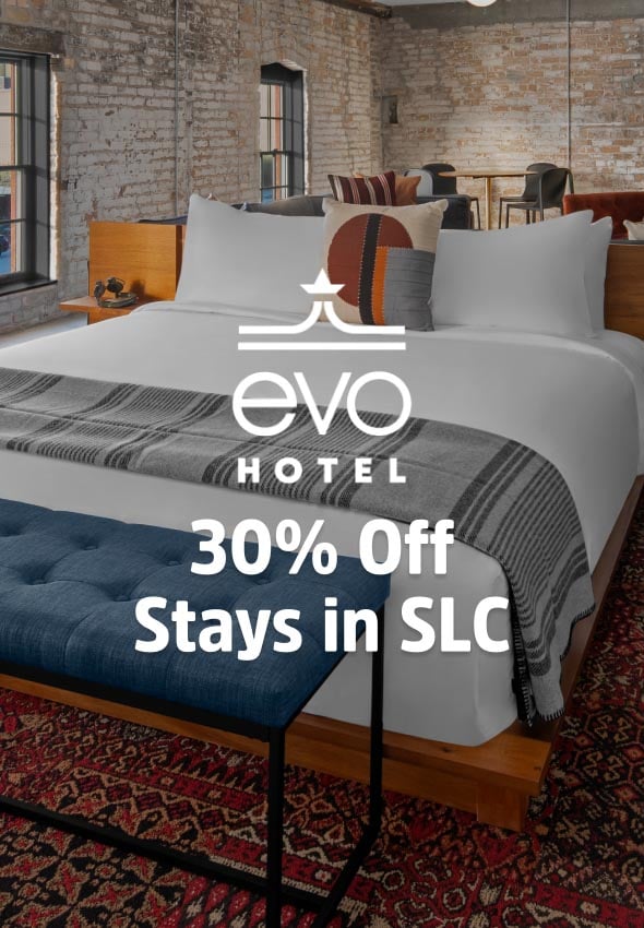 evo Hotel 30% off Stays in SLC