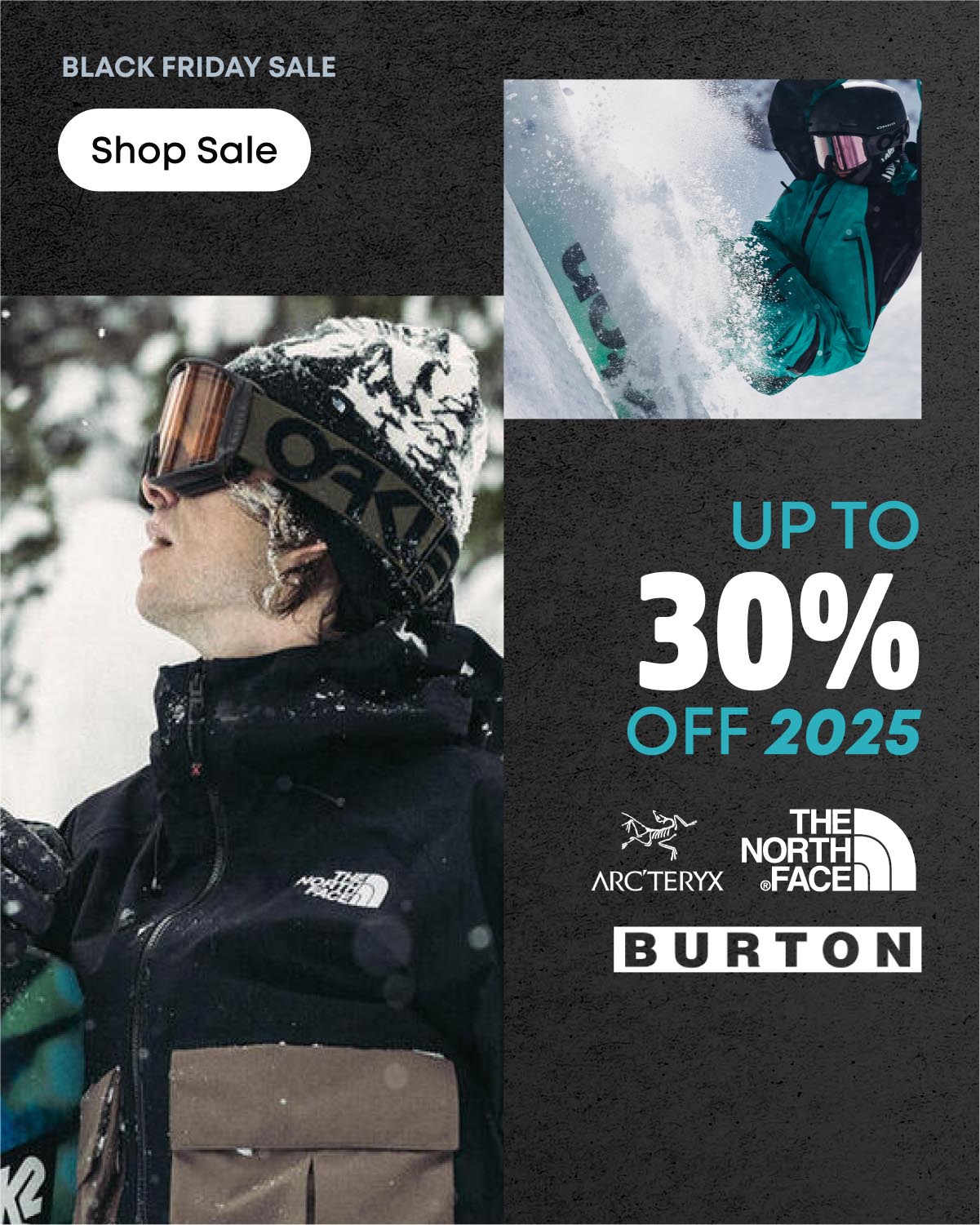 Up to 30% Off 2025. Arc'teryx, The North Face, Burton