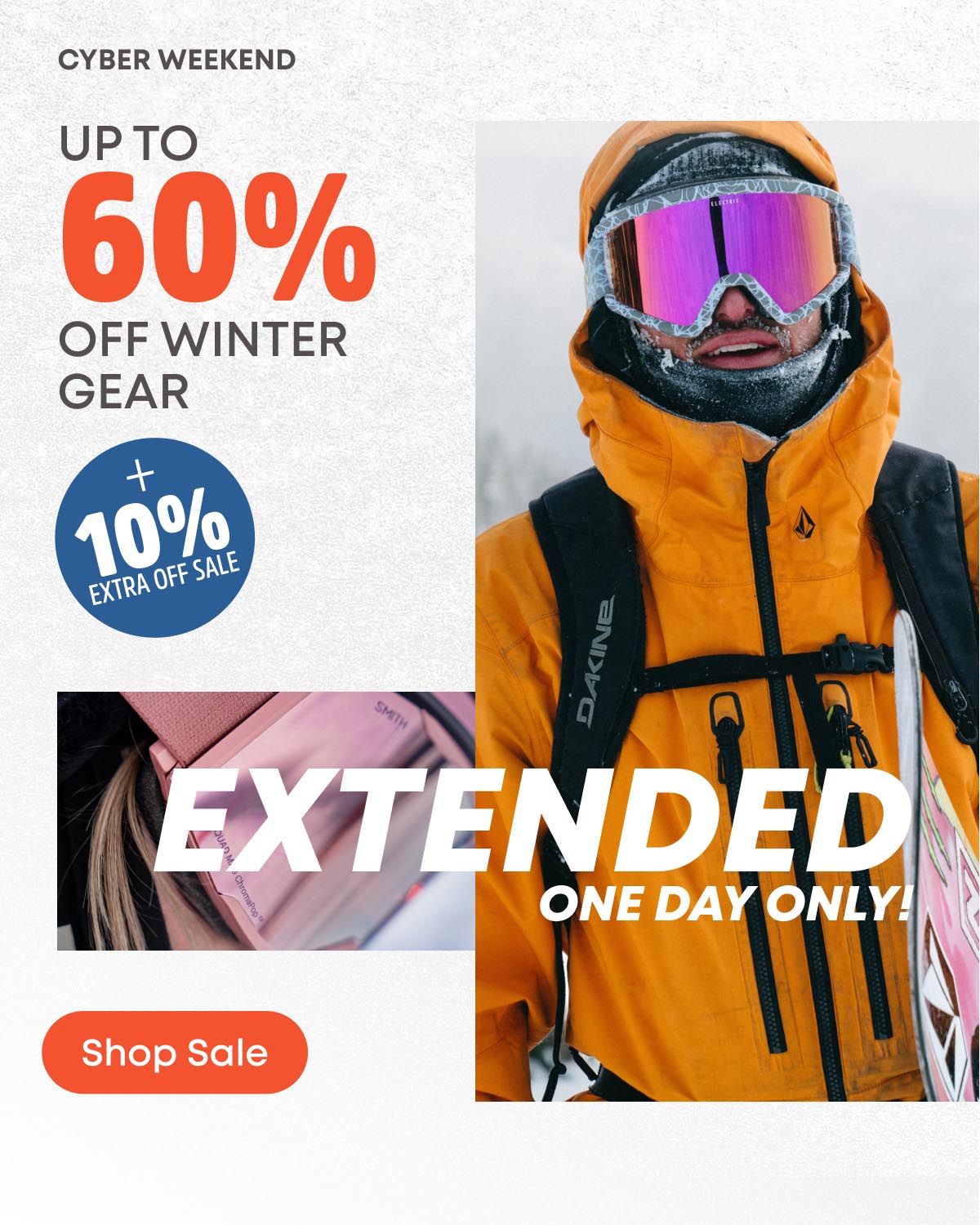 Up to 50% off Winter Gear + 10% off Extra Sale