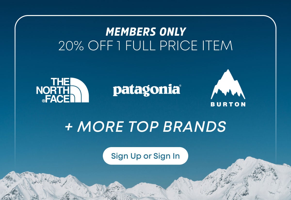 Members only - 20% Off One Full Price Item