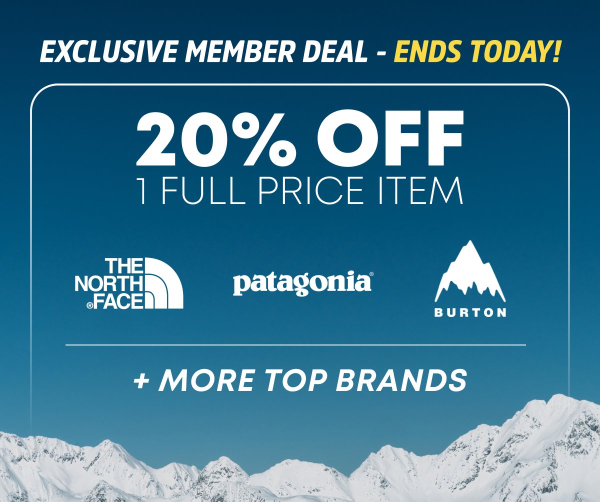 Exclusive Member Deal - 20% Off 1 Full Priced Item