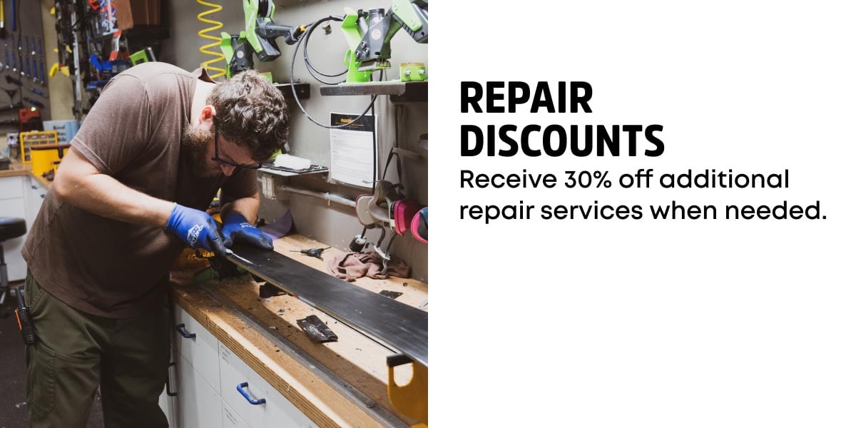 Repair Discounts - Receive 30% off additional repair services when needed