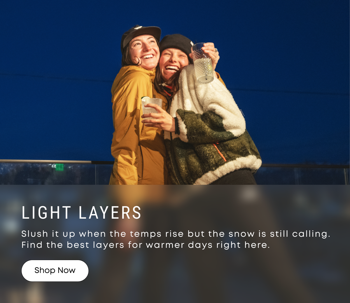 Light Layers - Find the best layers for warmer days