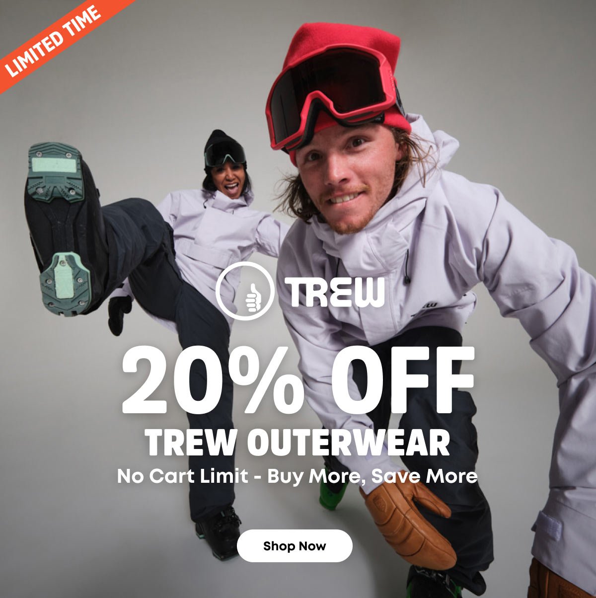 20% off Select Trew Outerwear - No Cart Limit