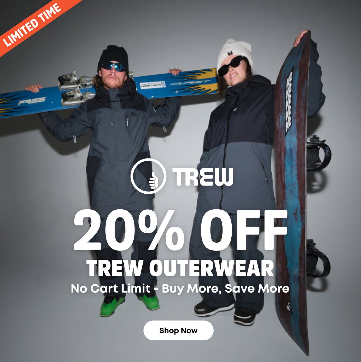 20% off Select Trew Outerwear - No Cart Limit