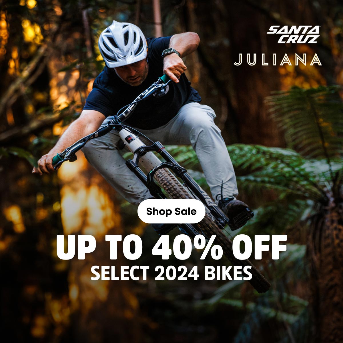 Shop Sale - Up to 40% Off Select 2024 Bikes. Santa Cruz and Juliana