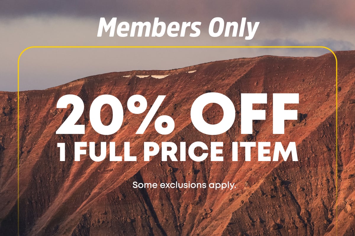 Members only 20% Off one full priced item