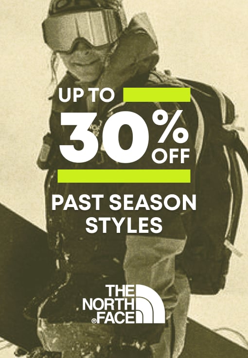 Up to 30% Off Past Season Styles of The North Face