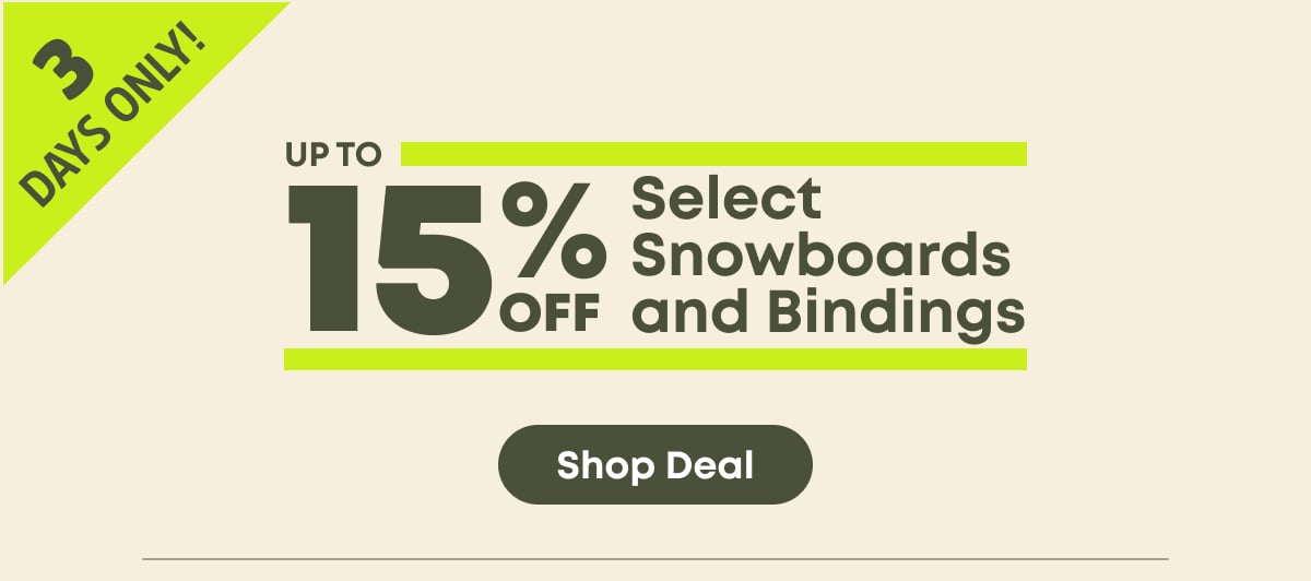 Up to 15% Off Select Snowboard Bindings. Shop Sale