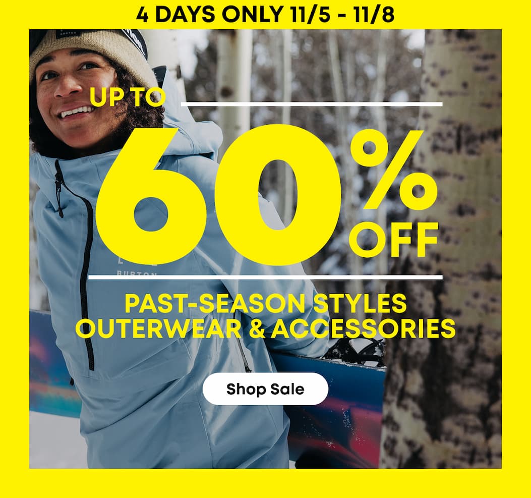 Save up to 60% on Past-Season Outerwear & Accessories. Shop Sale