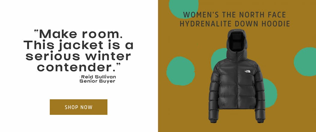 Women's The North Face Hydrenalite Down Hoodie - "Make room. This jacket is a serious winter contender." - Reid Sullivan. Senior Buyer.