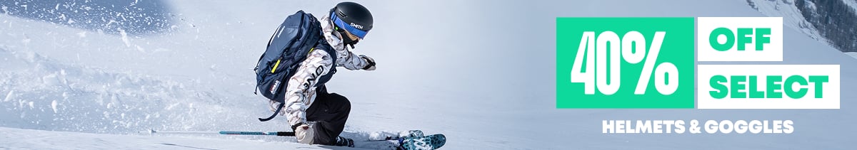 Up to 40% Off Select Helmets & Goggles. 