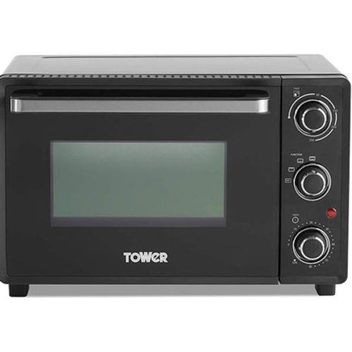 Tower T14043 23L Mini Oven Black with Silver Accents