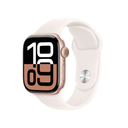 Apple Watch Series 10 GPS 42mm Rose Gold Aluminium Case with Light Blush Sport Band | MWWH3QA/A