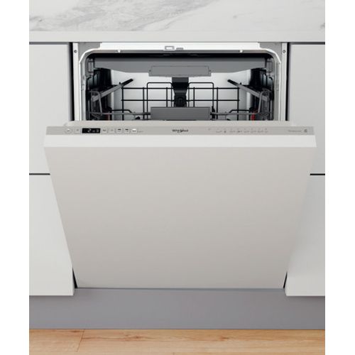 Whirlpool 60cm Integrated Dishwasher 14 Place - Silver | WIC 3C33 PFE UK