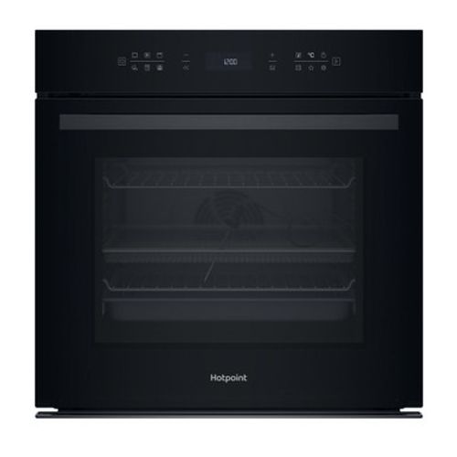 Hotpoint 73L Pyrolytic Single built in Electric Oven - Black | HOI78PPT1SBUK