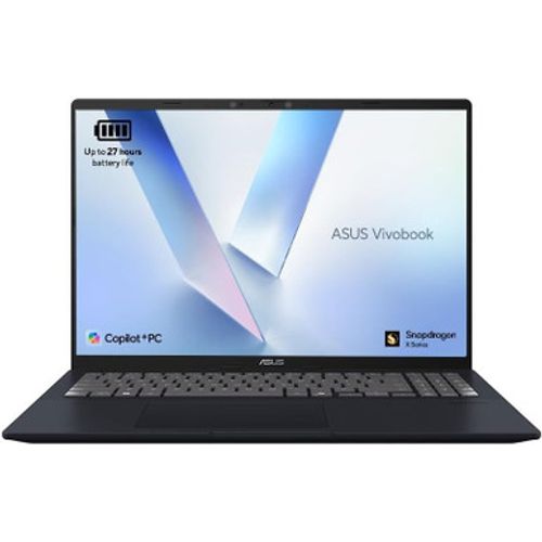 Asus 16” VivoBook Laptop | Snapdragon X Processor | 16GB RAM | 512GB Storage | X1607QA-MB005W