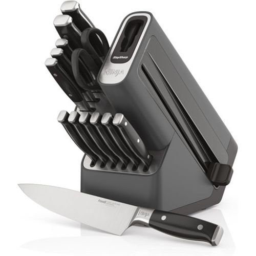 Ninja StaySharp 14-Piece Knife Set Block with Built-In Sharpener | K32014EUUK