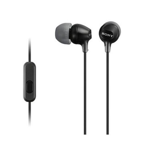 Sony In-Ear Lightweight Headphones Black  | MDREX15APBCE7