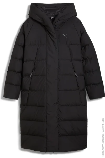 Куртка Puma Пуховик жіноча зимова Long Down Coat 62649301 р.M чорний