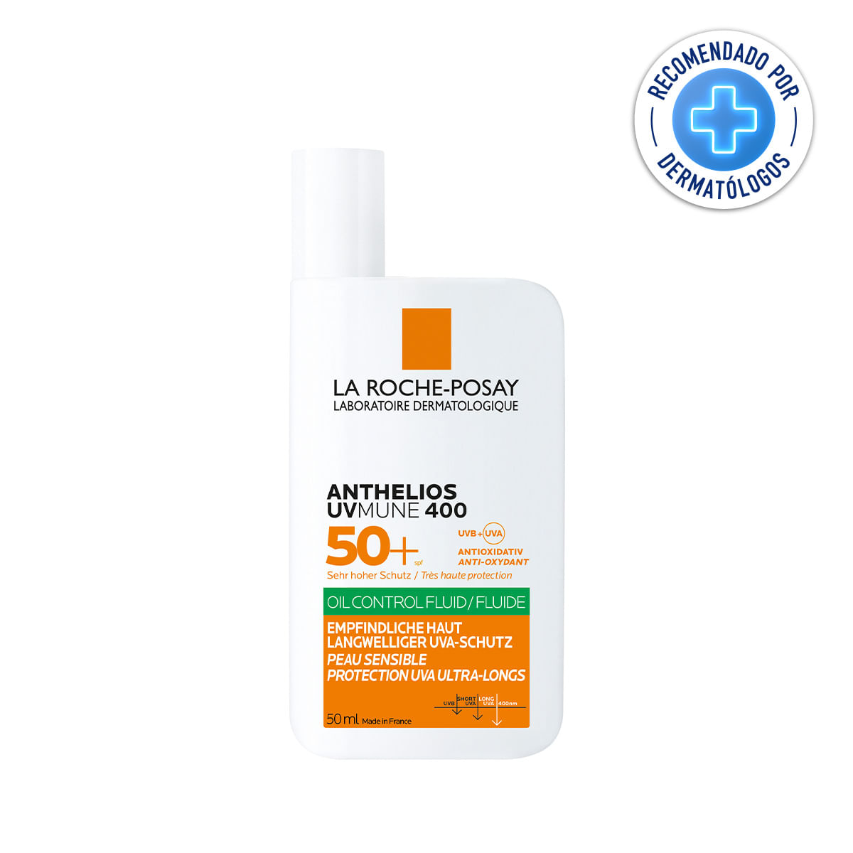 Protector Solar La Roche Posay Anthelios Oil Control Fluido Ap Fps50+ X 50Ml