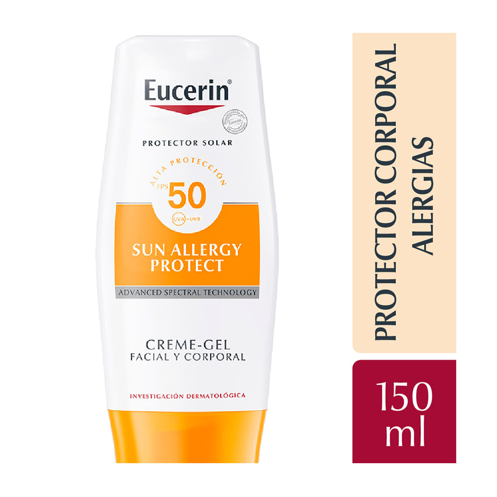 Eucerin Fps 50+ Sun Crema Gel 150 Ml Protector Solar