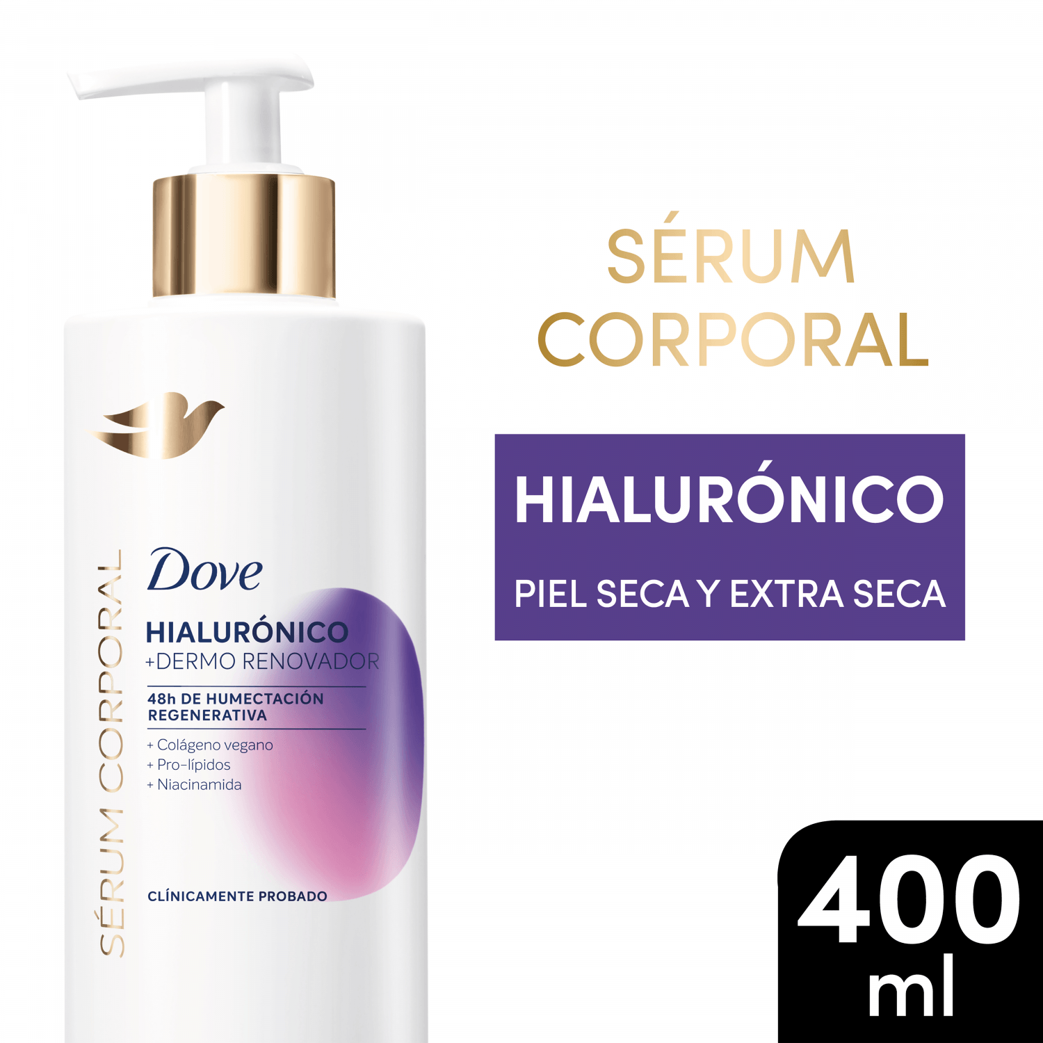 Sérum Corporal  Dove  Hialurónico  400 Ml