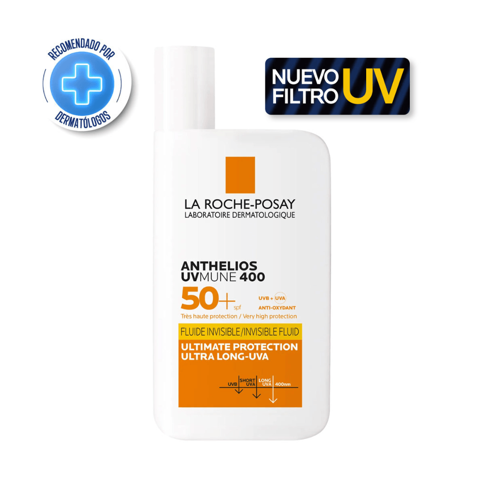 Protector Solar La Roche Posay Athelios Uv Mune 400 Fluido Invisible Fps50+ 50Ml