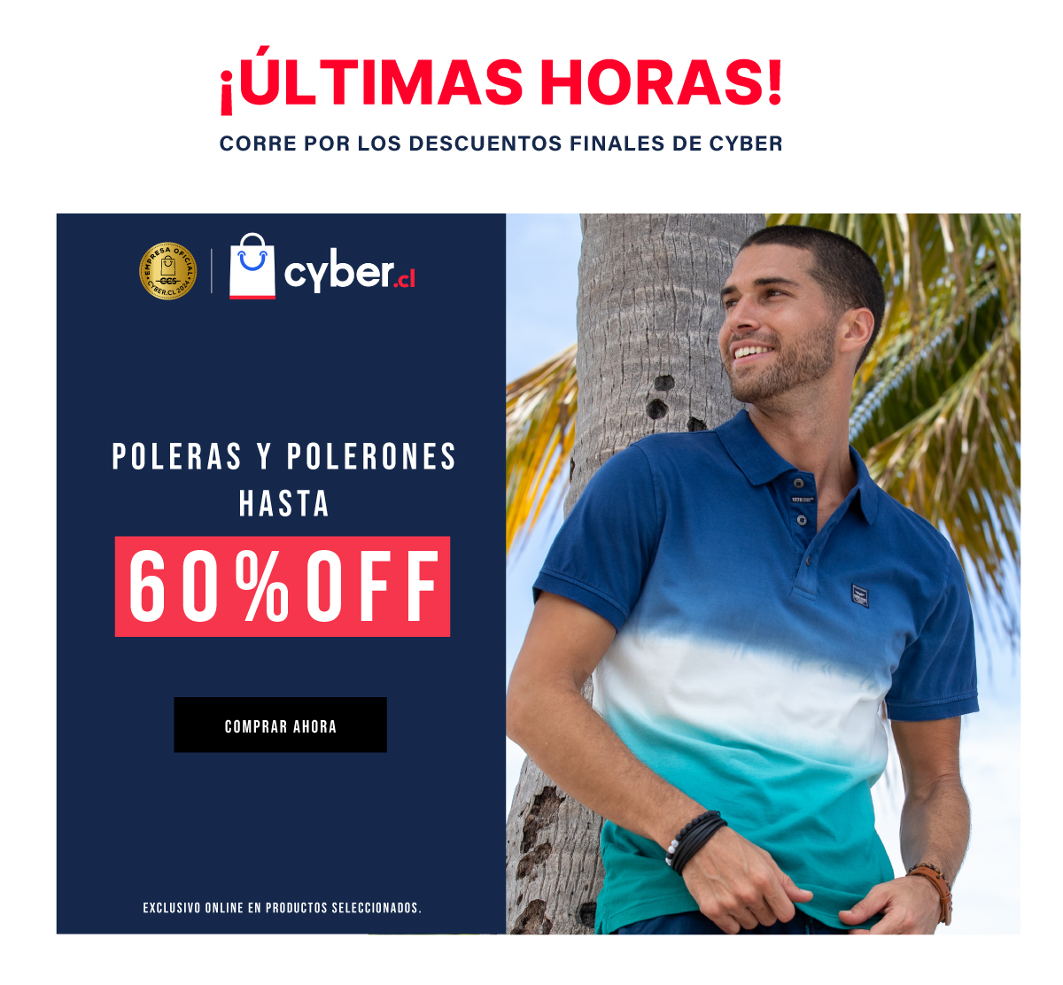 ULTIMAS HORAS - POLERAS Y POLERONES - 60%OFF