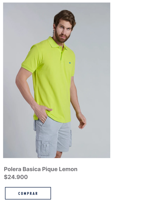 Polera Basica Pique Lemon