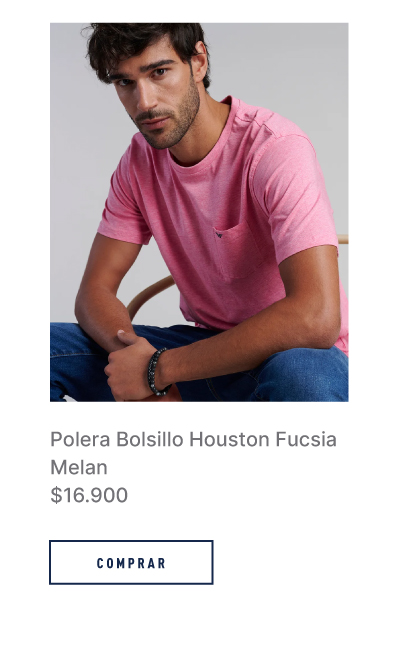 Polera Bolsillo Houston Fucsia Melan