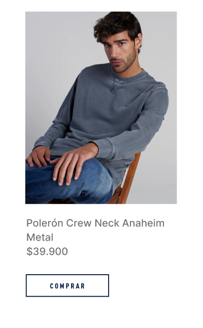 Poleron Crew Neck Anaheim Metal