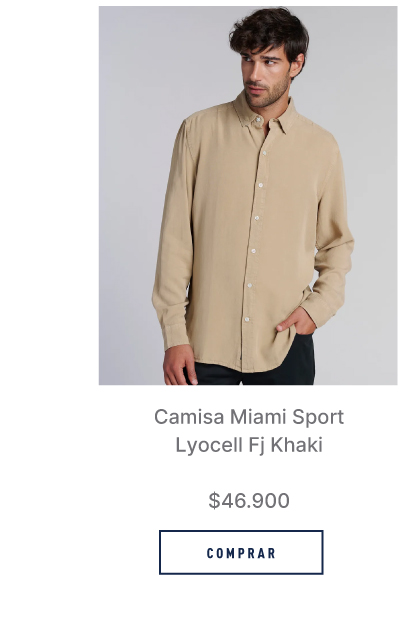 Camisa Miami Sport Lyocell Khaki