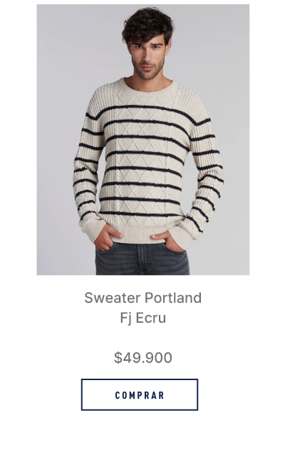 Sweater Portland Fj Ecru