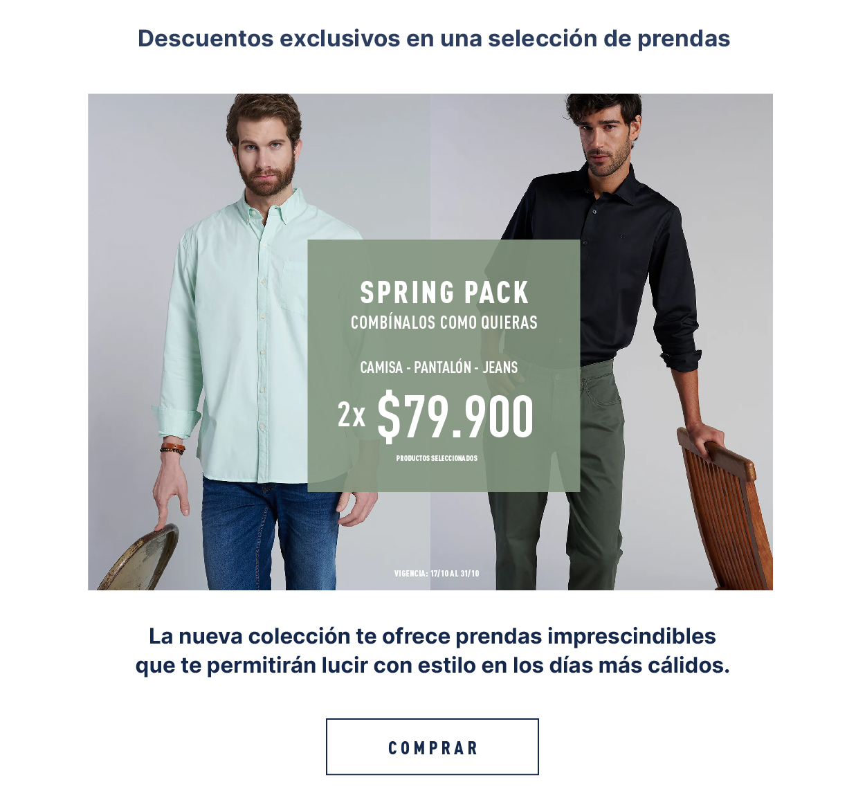 Spring Pack - 2 x $79.900