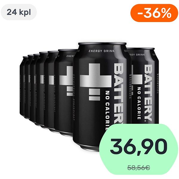 24kpl Battery No Calories energiajuoma 330ml