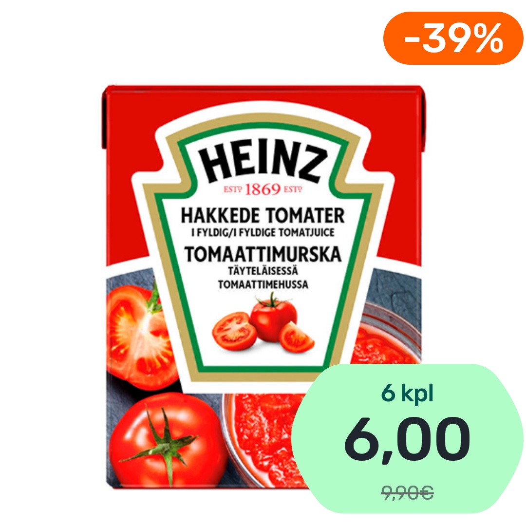 Heinz Tomaattimurska täyteläisessä tomaattimehussa 390g