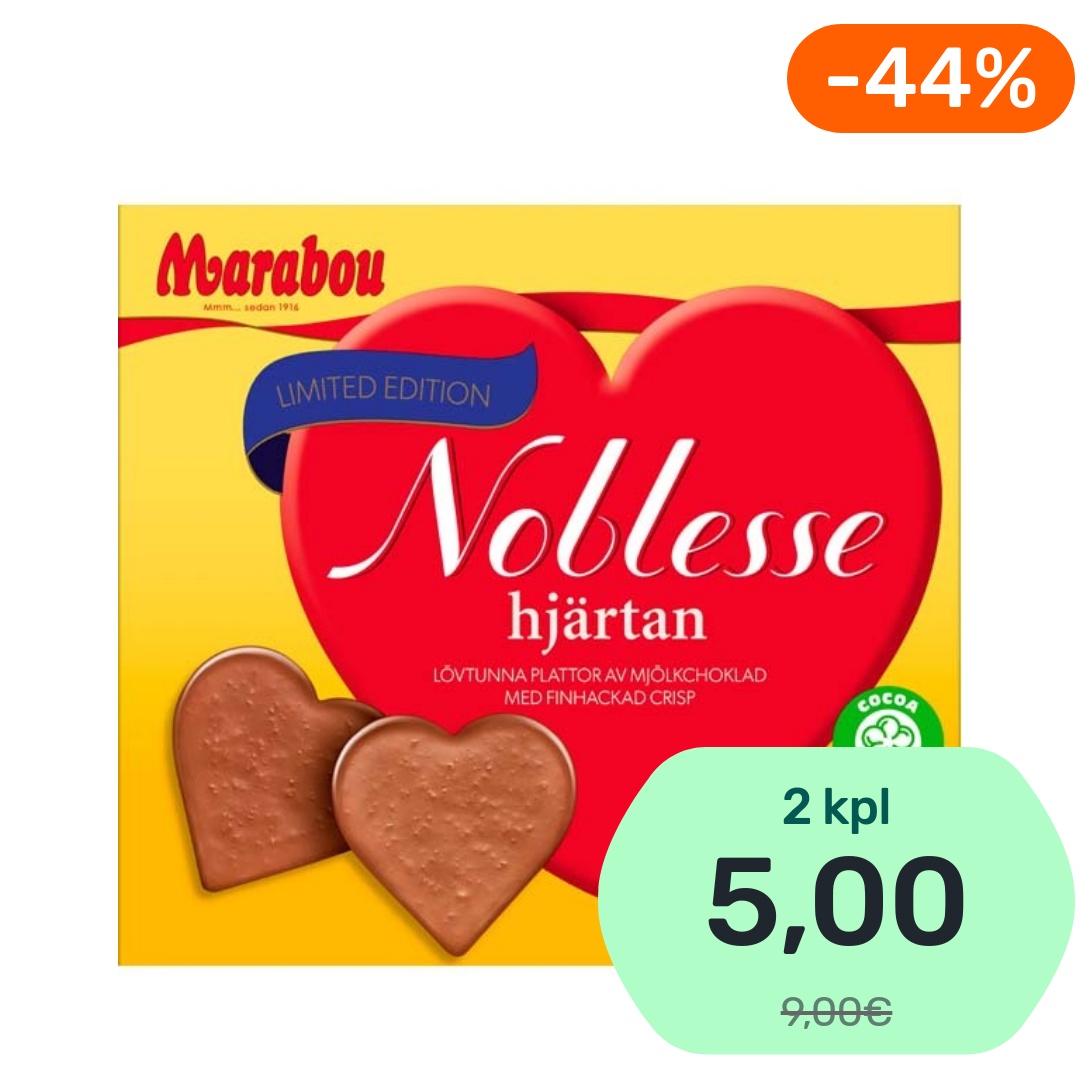 Marabou Noblesse Hjärtan suklaakonvehti 130g