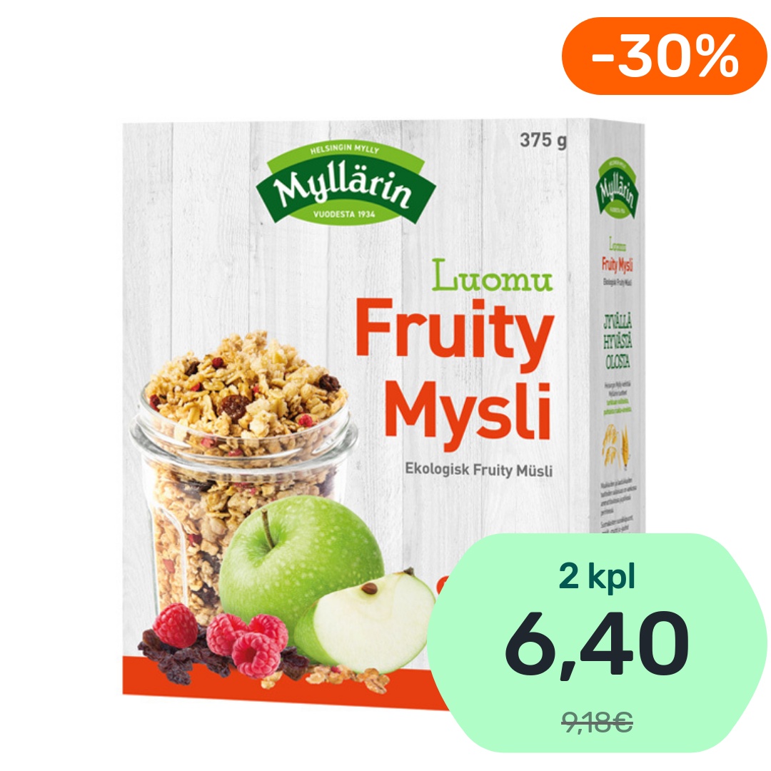 Myllärin Fruity Mysli muromysli luomu 375g