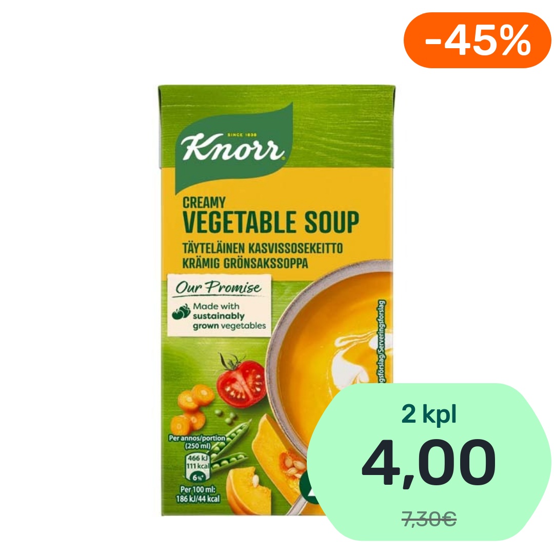 Knorr Täyteläinen kasvissosekeitto 500ml