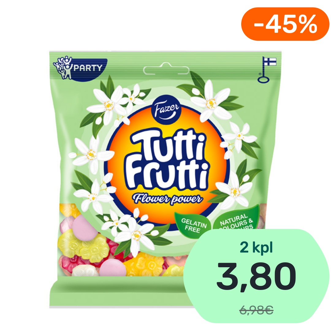 Fazer Tutti Frutti Flower Power makeissekoitus 325g