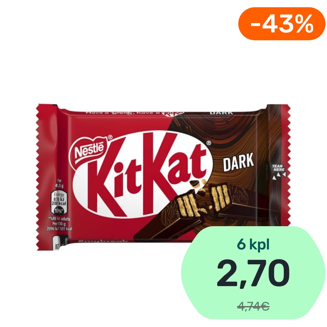 Nestlé KitKat Dark vohvelipatukka 41,5g