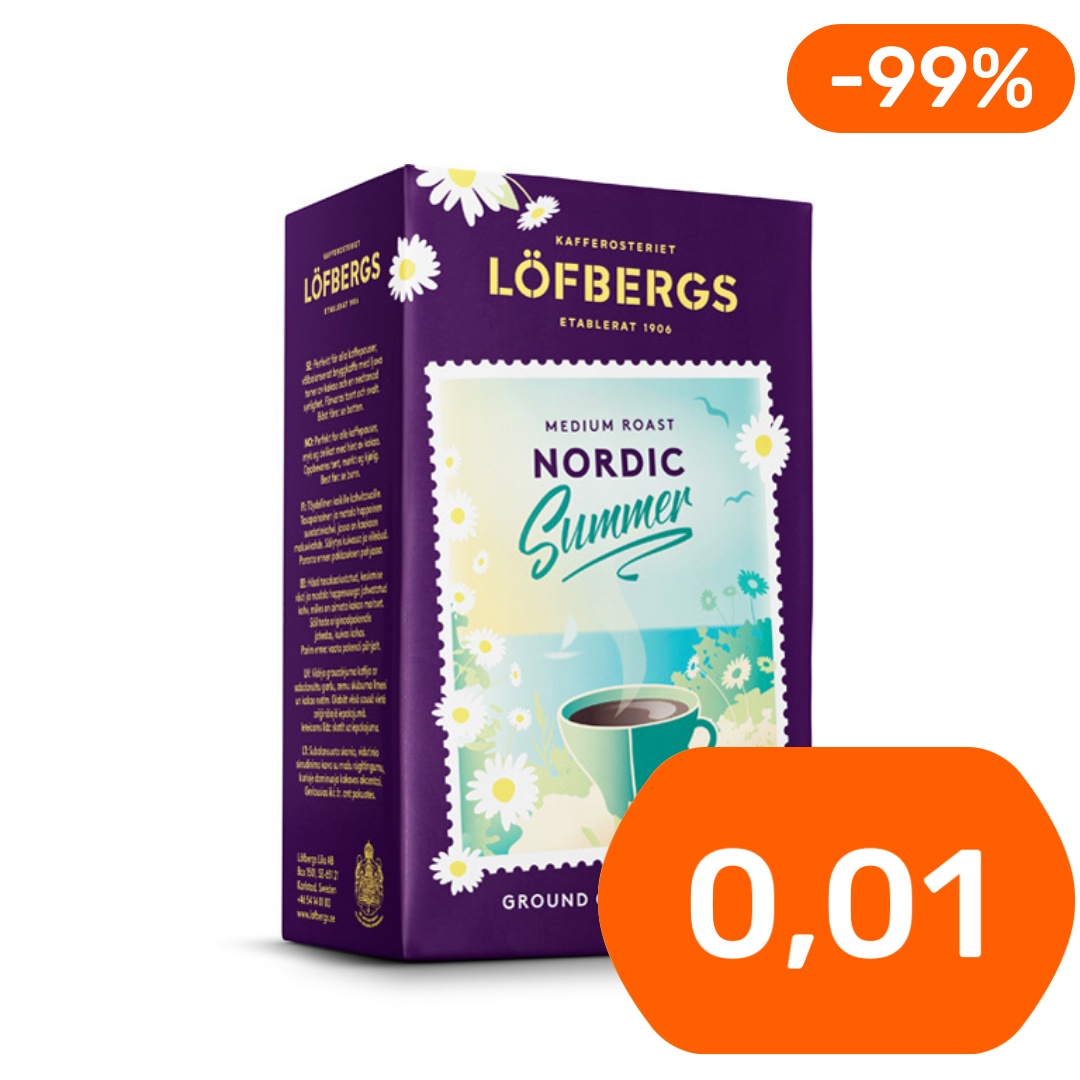 Löfbergs Nordic Summer suodatinkahvi keskipaahto 450g