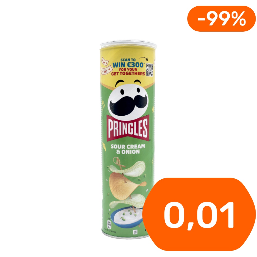 Pringles Sour Cream & Onion maustettu perunalastu 200g