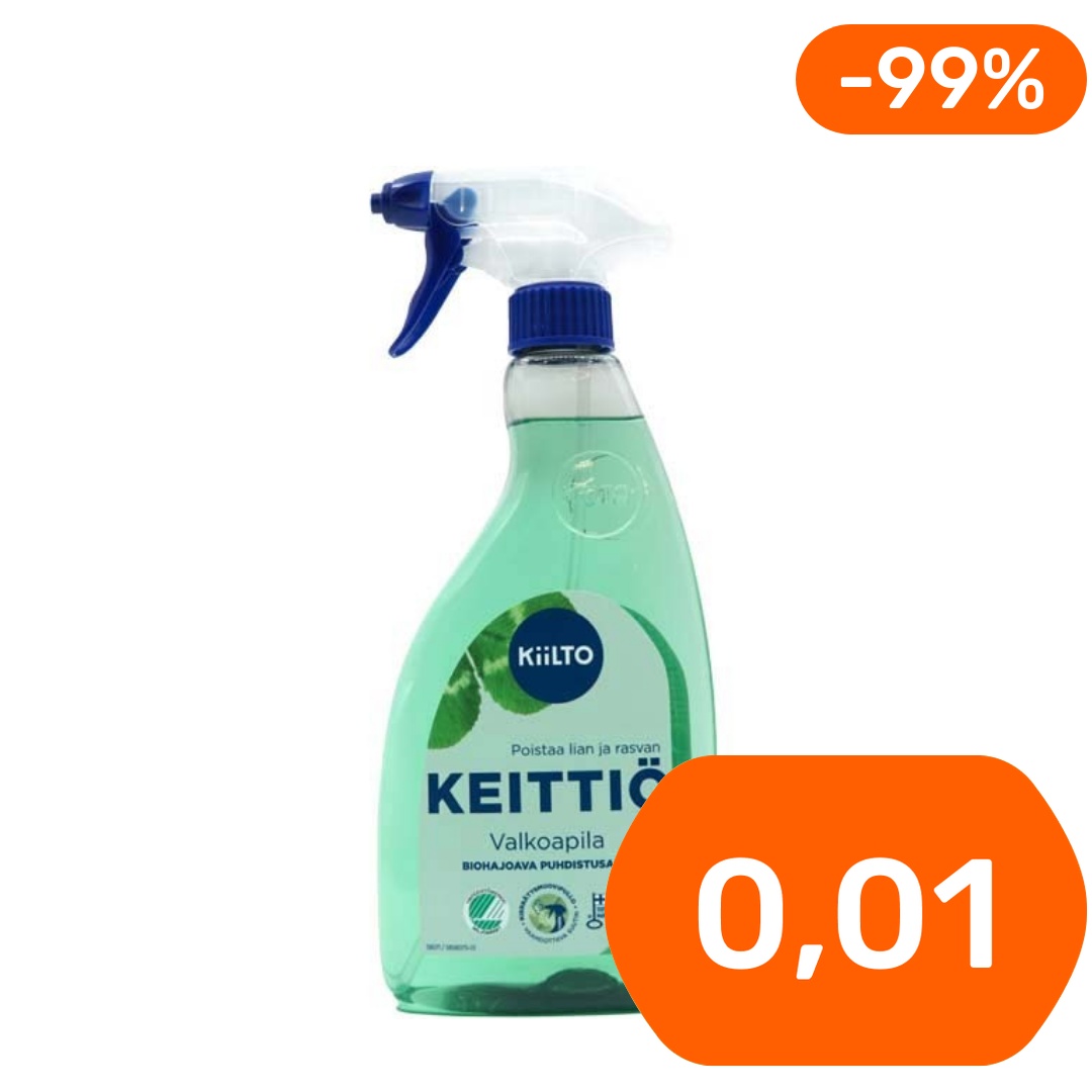 Kiilto Keittiö Valkoapila biohajoava puhdistussuihke 600ml