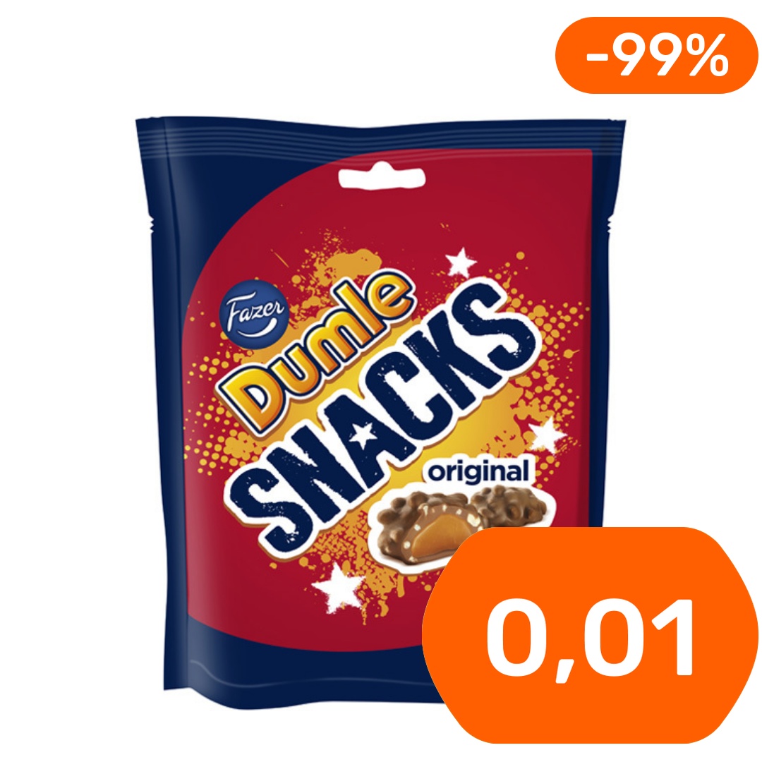 Fazer Dumle Snacks toffee-maitosuklaa 100g