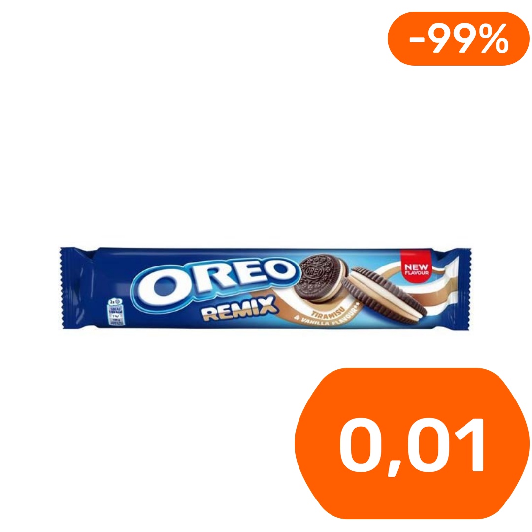 Oreo Remix Tiramisu & Vanilla täytekeksi 157g